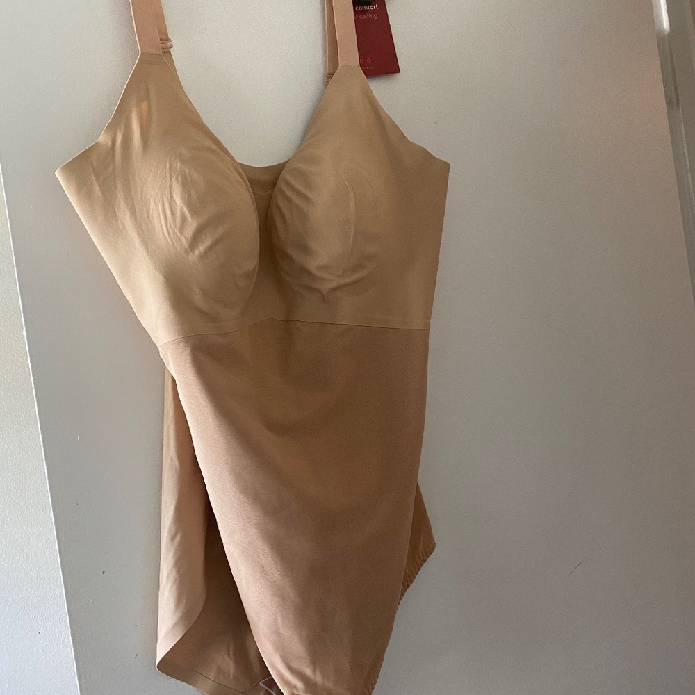 HoneyLove Liftwear Cami Bodysuit in Sand